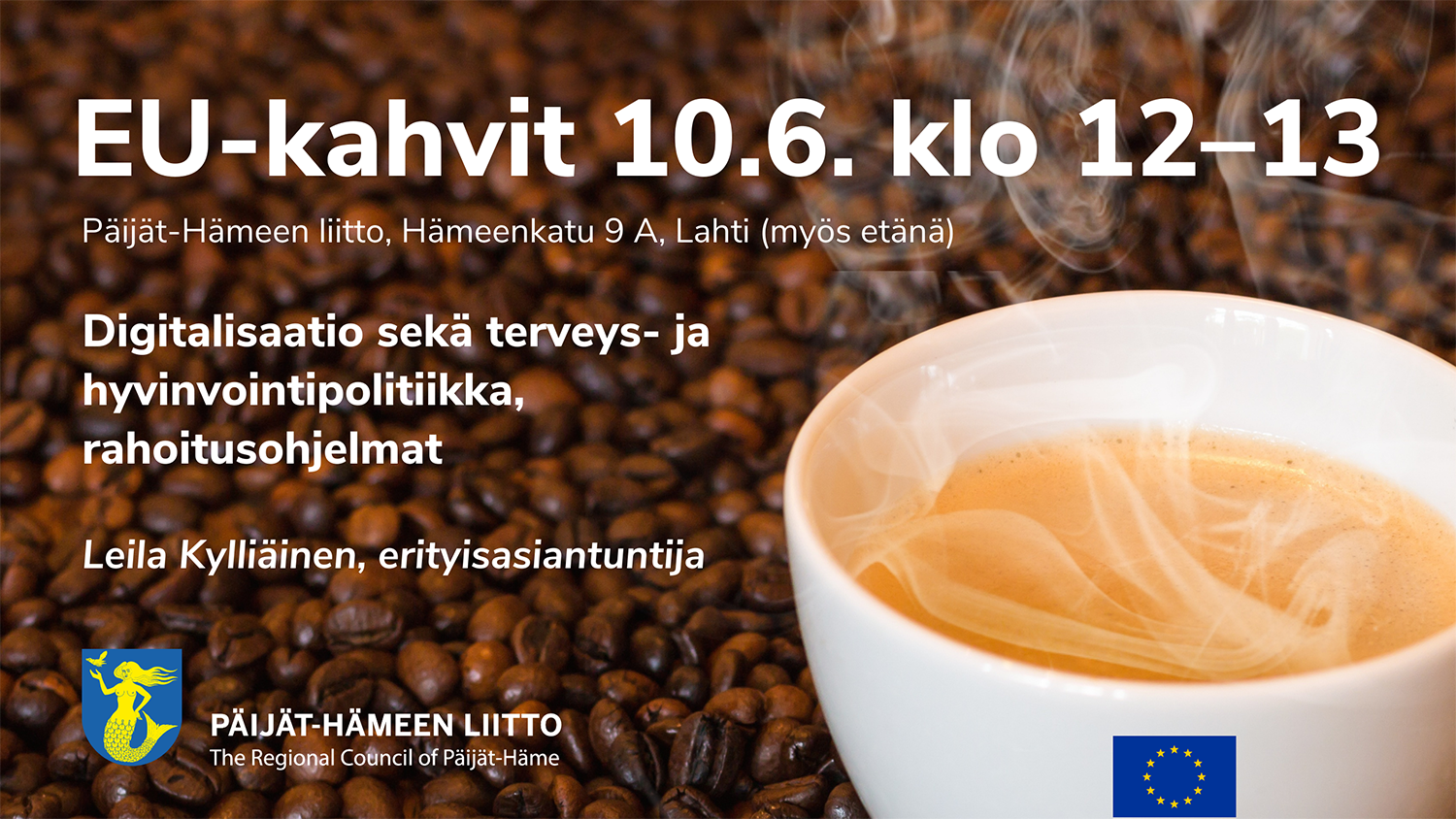 EU-kahvit 10.6. klo 12-13