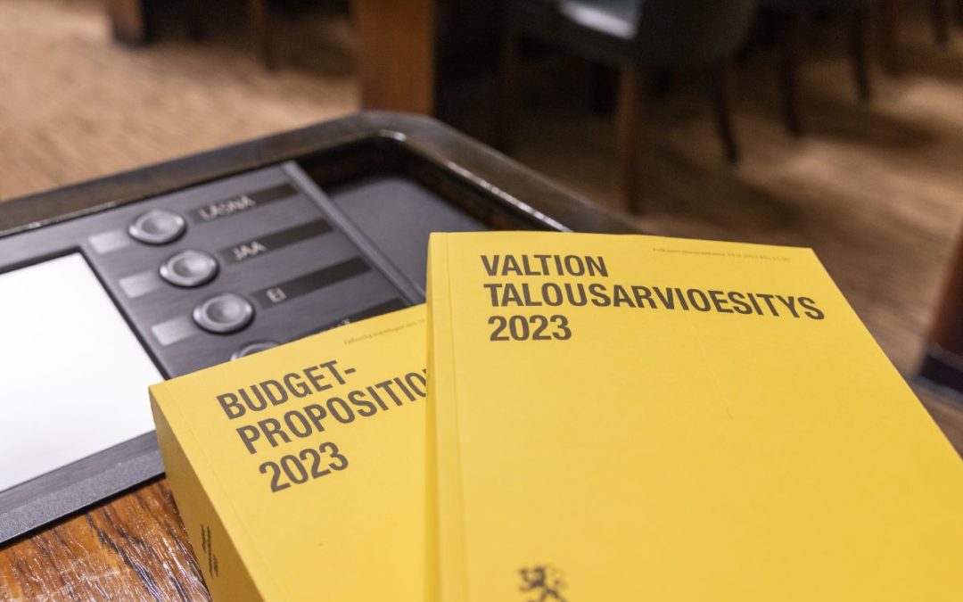 Hämeen vaalipiirin kansanedustajat jättivät yhteensä 20 yhteistä aloitetta valtion vuoden 2023 talousarvioon
