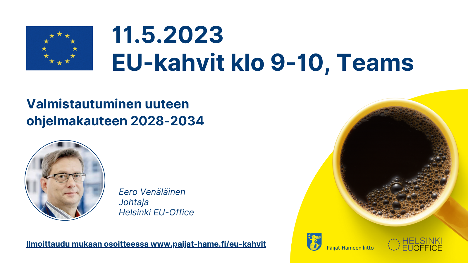 EU-kahvit 11.5.2023 klo 9-10, Teams