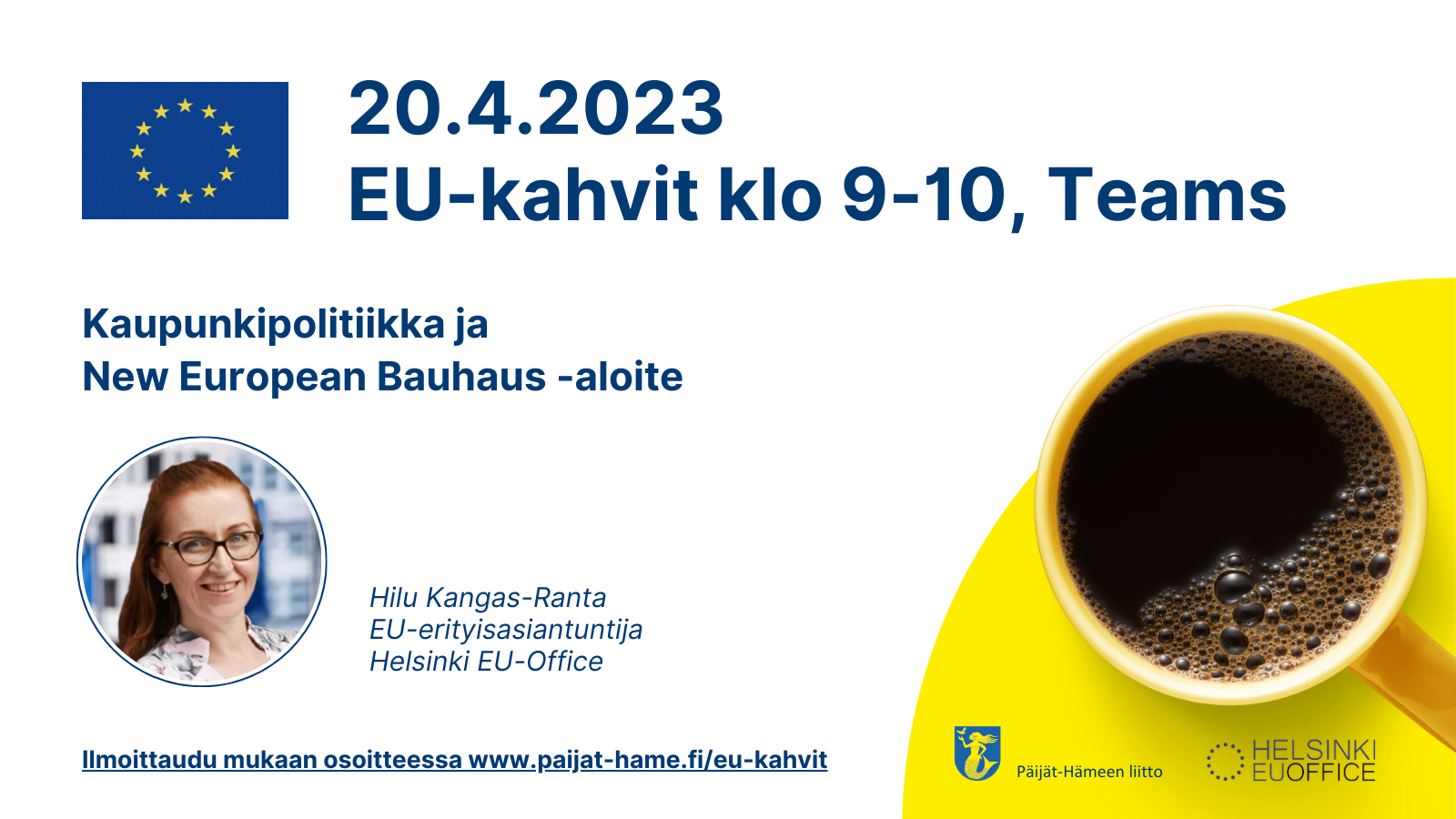EU-kahvit 20.4.2023 klo 9-10, Teams