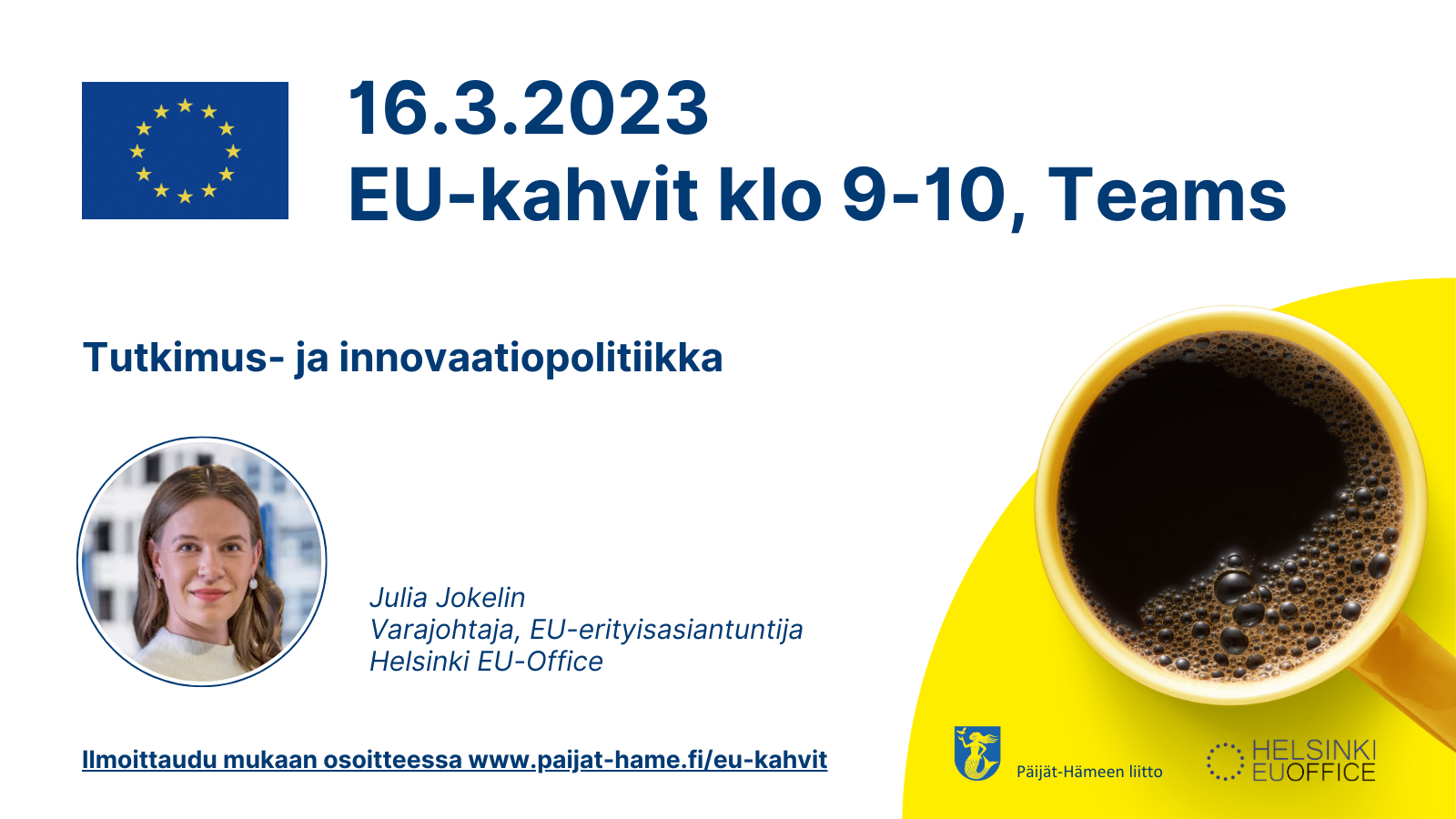 EU-kahvit 16.3.2023 klo 9-10, Teams