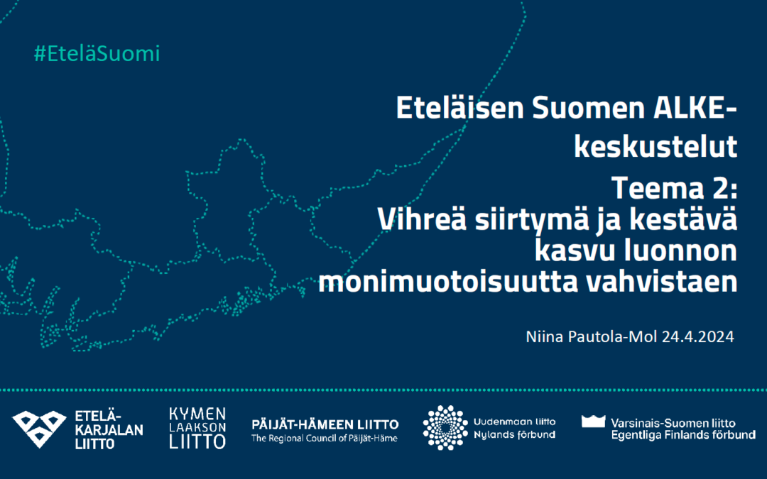 Valtion aluekehittämiskeskustelut eteläisen Suomen ja Päijät-Hämeen kanssa: TKI-kasvu, vihreä siirtymä ja elintarvikeala pääteemoina 